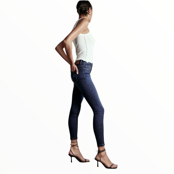 ZARA | Blue | Z1975 MID-RISE SKINNY JEANS - Picture 7 of 11